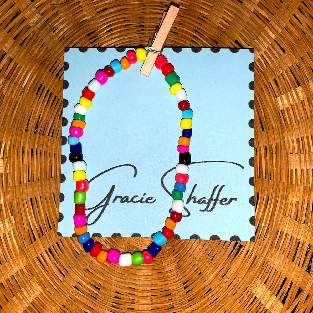 Multi Colored Handmade Beaded Bracelet
